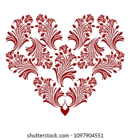 vector hearts. set for wedding and valentine design