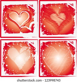 vector hearts set/Vector illustration