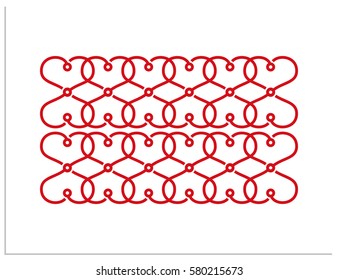 Vector hearts that intertwined. Scalable sign symbol, which you can use to screen (web, mobile app, video, etc.) and print. It can be used for Valentine's Day and for the 8 March