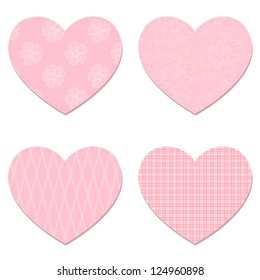 Vector hearts from Valentines day card eps 10.