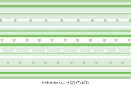Vector corazones valentinas y fondo de rayas