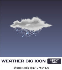 Vector Heavy Rain Icon