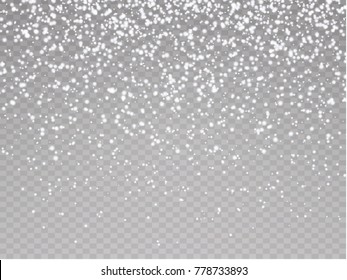 Vector heavy snowfall, snowflakes in different shapes and forms. Snow flakes, snow background. Falling Christmas	
