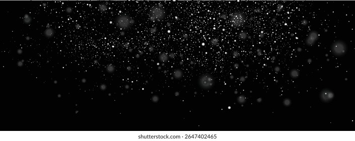 Vetor pesado floco de neve efeito luz inverno neve fundo projeto. Elemento flocos de neve queda de neve. Ilustração isolada de flocos de neve caindo realistas e perfeitos