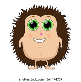 Vector hedgehog green eyes