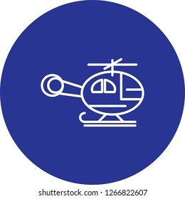  Vector helicopter icon