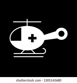 Vector helicopter icon

