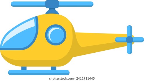 vector of a helicopter. means of transportation