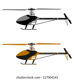 vector helicopter rc model icons