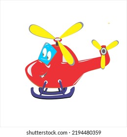 Vektorhubschrauber mit RGB-Farbe