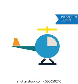 Vector - helicopter sign icon