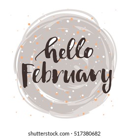 vector hello  February poster 