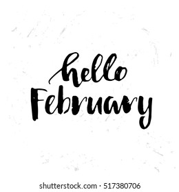 vector hello  February poster 