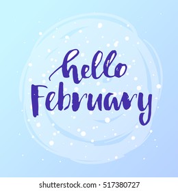 vector hello  February poster 