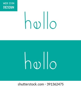 Vector Hello Hand Drawn Lettering