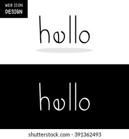 Vector Hello Hand Drawn Lettering