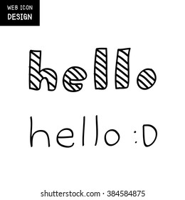 Vector Hello. Lettering. Calligraphy Great For Any Use.