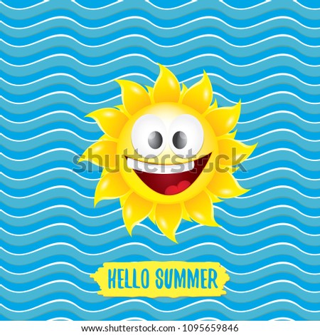 vector hello summer creative