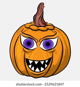 Vector Helloween pumpkin orange new