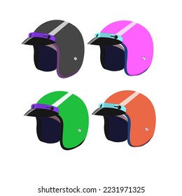 Vector helm red and black