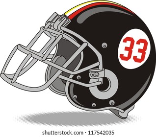 vector helmet American football