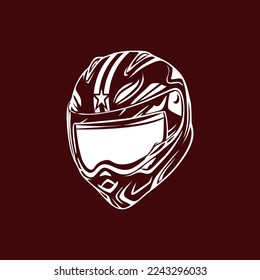 vector helmet. great to use for your helmet advertisement