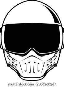 vector helmet object for design needs