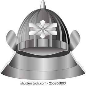 vector helmet samurai illustration
