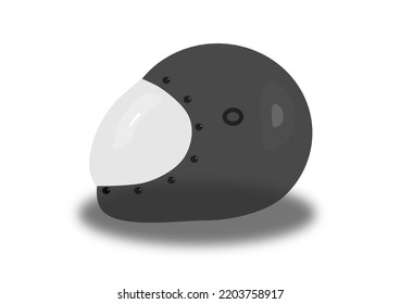 vector helmet Used for making pictures about riding a motorcycle.