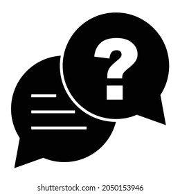 Vector Help Glyph Icon Design

