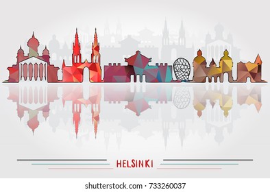 Vector Helsinki City background