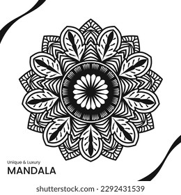 vector henna mandala pattern with depend on circle. tattoo design fashion 