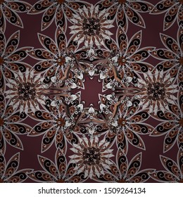 Vector Henna tattoo style. Can be used for textile, greeting card, coloring book, phone case print. Ethnic Mandala ornament. Indian floral paisley medallion pattern.