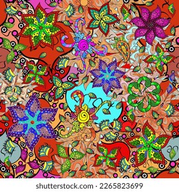 Vector Henna tattoo style. Can be used for textile, greeting card, coloring book, phone case print. Ethnic Mandala ornament. Indian floral paisley medallion pattern.