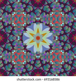 Vector Henna tattoo style. Can be used for textile, greeting card, coloring book, phone case print. Indian floral paisley medallion pattern. Ethnic Mandala ornament.