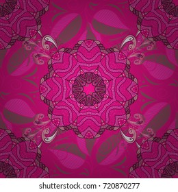 Vector Henna tattoo style. Can be used for textile, greeting card, coloring book, phone case print. Indian floral paisley medallion pattern. Ethnic Mandala ornament.