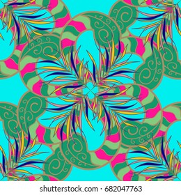 Vector Henna tattoo style. Ethnic Mandala ornament. Can be used for textile, greeting card, coloring book, phone case print. Indian floral paisley medallion pattern.