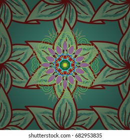 Vector Henna tattoo style. Indian floral paisley medallion pattern. Ethnic Mandala ornament. Can be used for textile, greeting card, coloring book, phone case print.