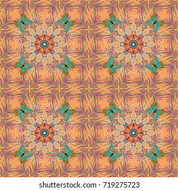 Vector Henna tattoo style. Indian floral paisley medallion pattern. Ethnic Mandala ornament. Can be used for textile, greeting card, coloring book, phone case print.