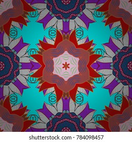 Vector Henna tattoo style. Indian floral paisley medallion pattern. Ethnic Mandala ornament. Can be used for textile, greeting card, coloring book, phone case print.