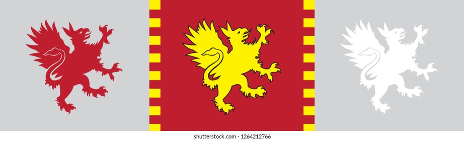 Vector Heraldic Gryphon