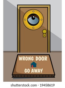 vector hermit wanting to be left alone