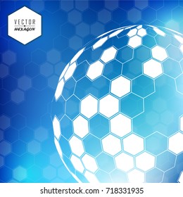 Vector Hexagon for Backgrounds, Patterns, Geometric illustrations.