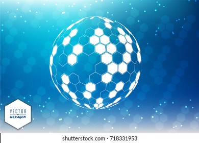 Vector Hexagon for Backgrounds, Patterns, Geometric illustrations.