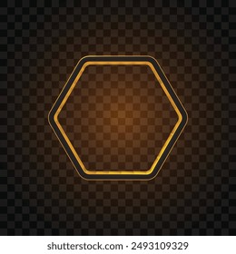 Vector of hexagon banner set. Simple banner. Futuristic banner.