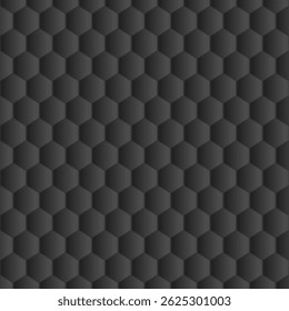 Vector hexagon black and grey pattern texture. Hexagon monochrome pattern texture.
