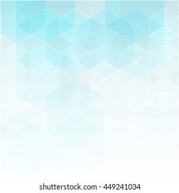 Vector Hexagon blue.Geometric design