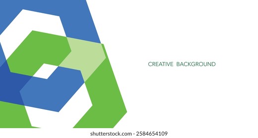 Vector hexagon colorful abstract background, circles geometric shapes