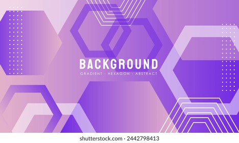 Vector Hexagon Gradient abstract Background