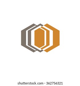 Vector of hexagon icon. Logo. Business. Finance. Food. Business icon for the company. Design element. Vector illustration.
